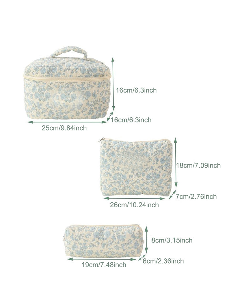 Tredelt cosmetic veskesett