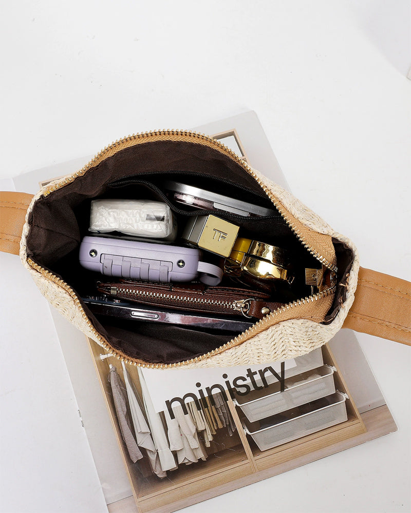 Torba na lunch ze słomy