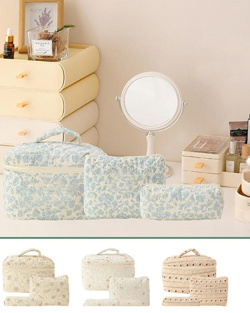 Tredelt cosmetic veskesett