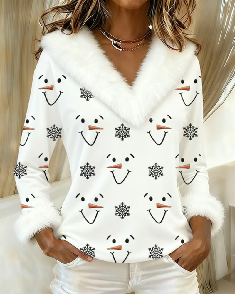 Najmodniejszy kołnierz z futra z nadrukiem