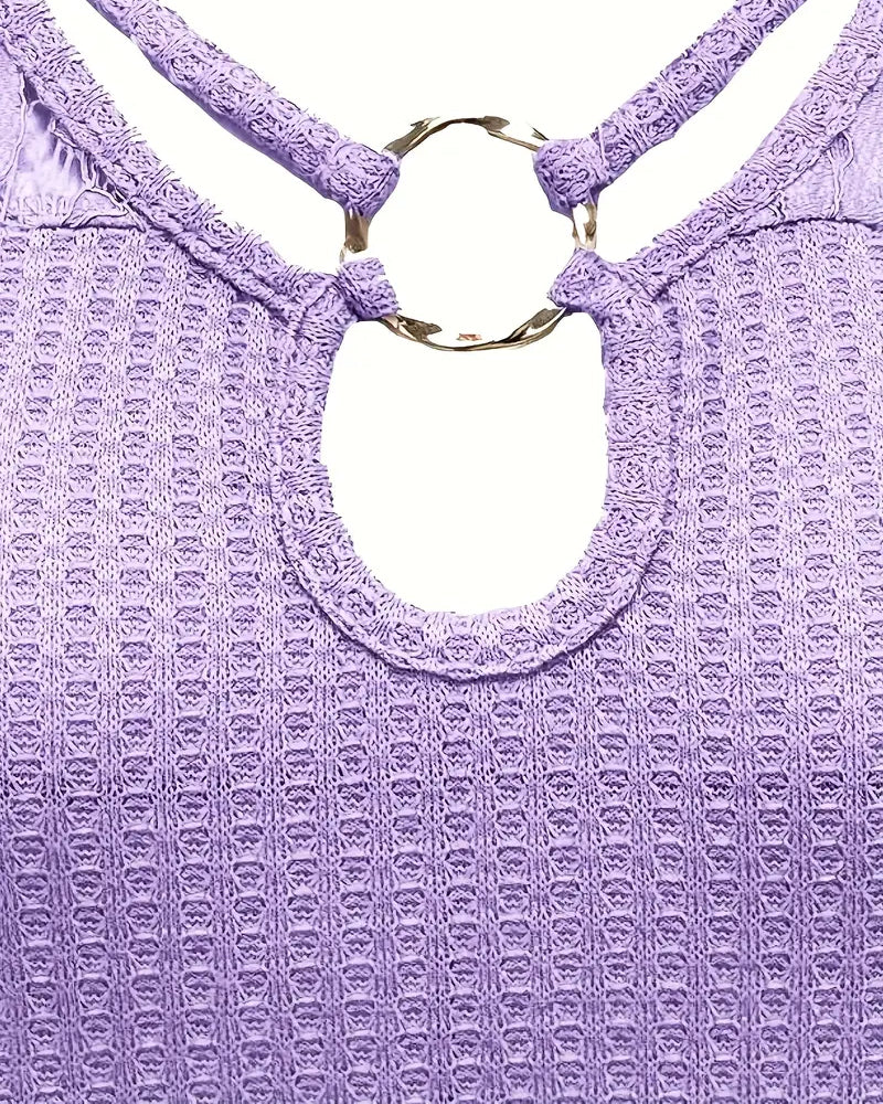 Koszulka z koronką w panelu dzianinowym