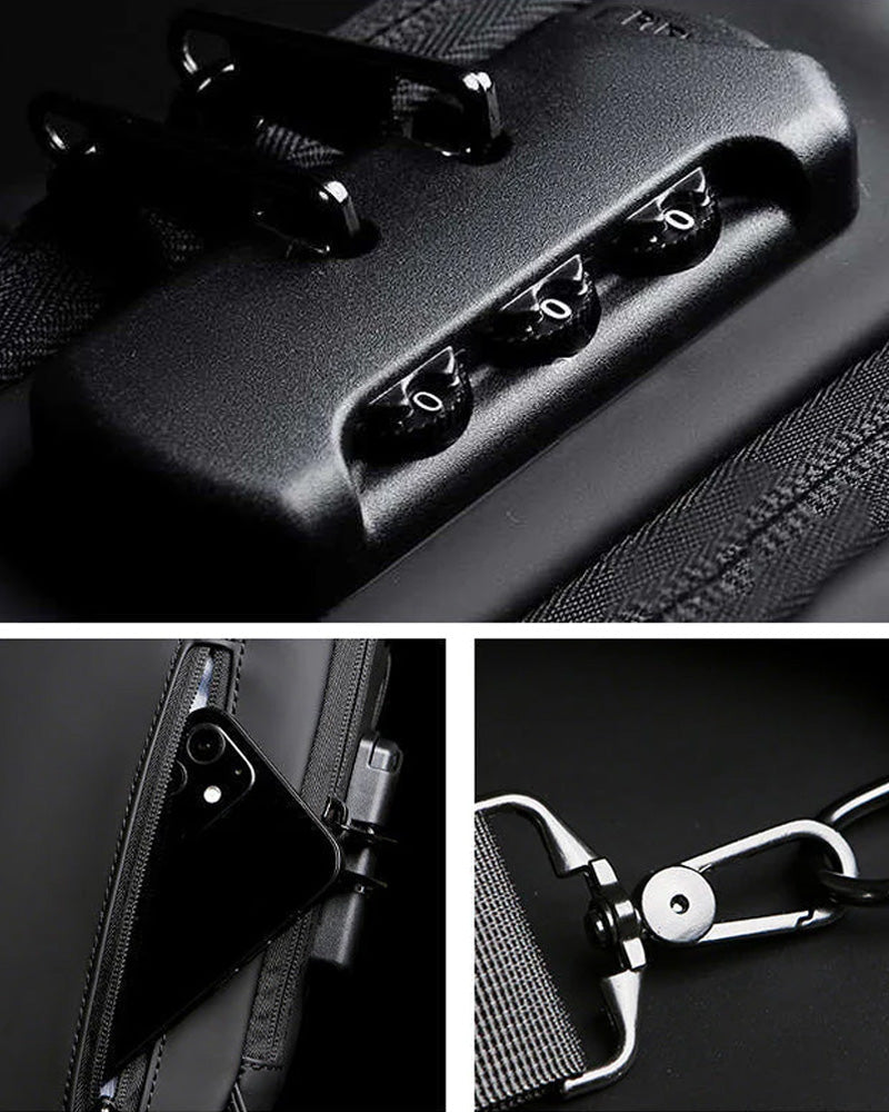 Hasło do torby piersiowej zabezpieczającej przed kradzieżą