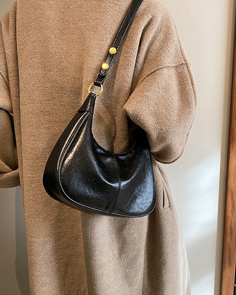 Torba ze skóry woskowanej pod pachami