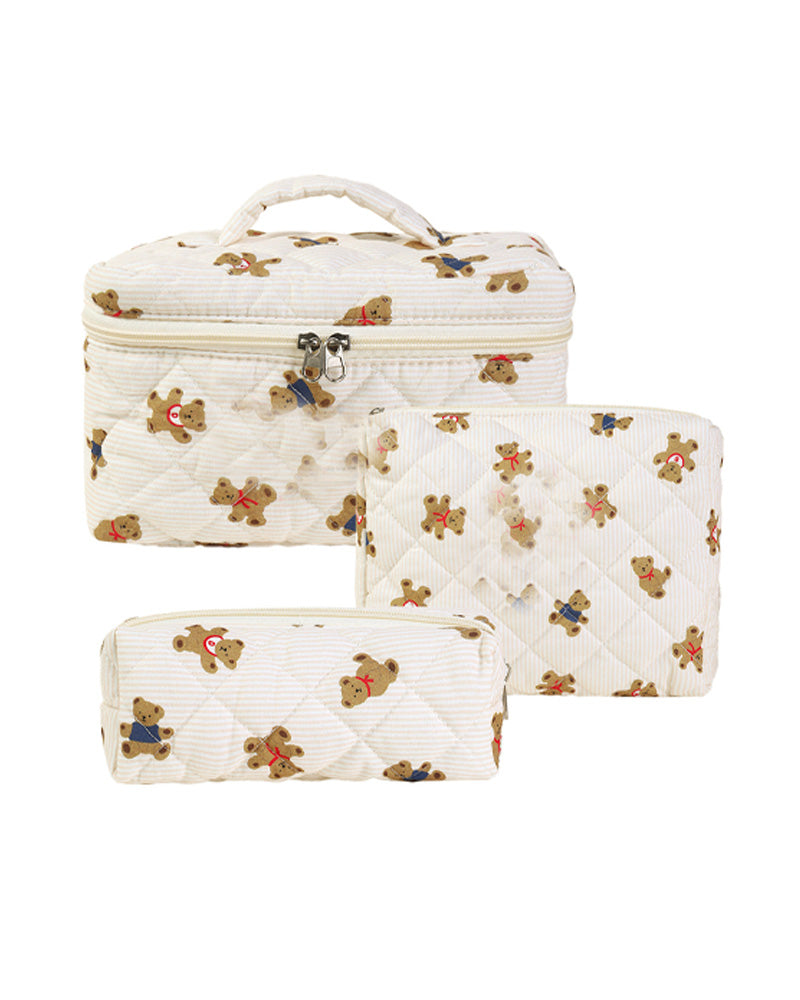 Tredelt cosmetic veskesett