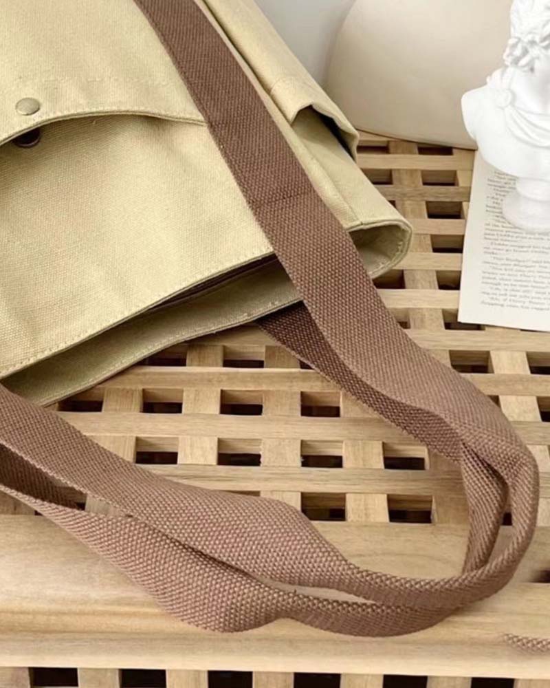 Duża torba płócienna z podwójnymi uchwytami