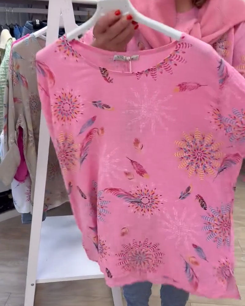 Koszulka z długim rękawem z nadrukiem