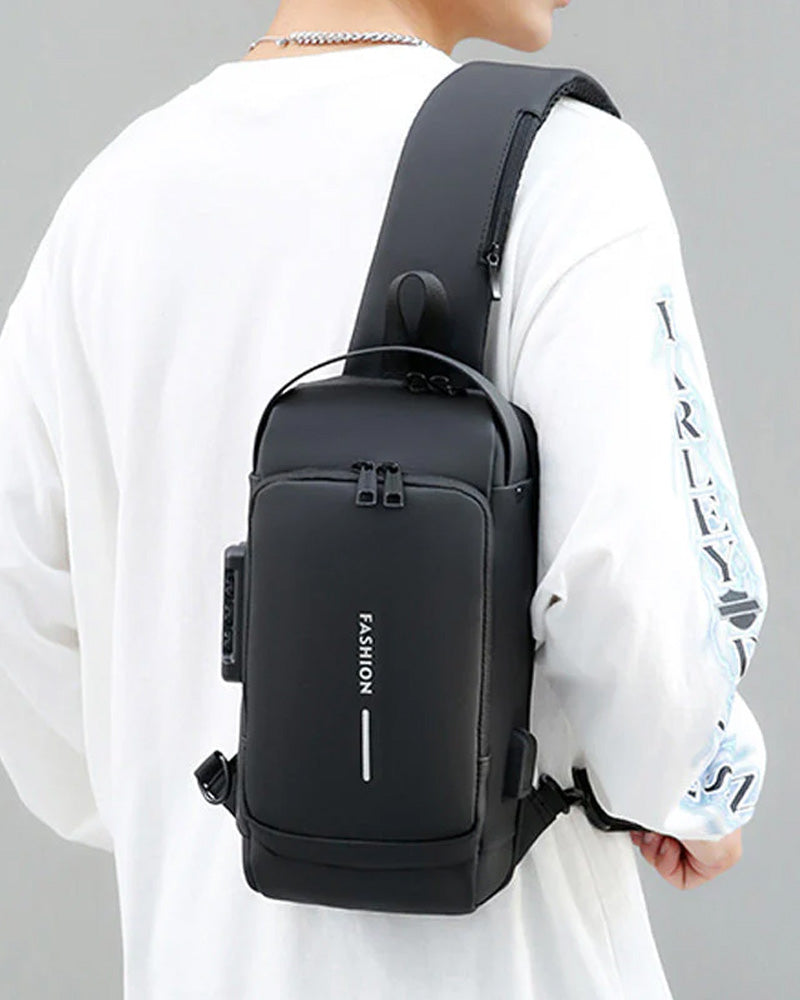 Hasło do torby piersiowej zabezpieczającej przed kradzieżą