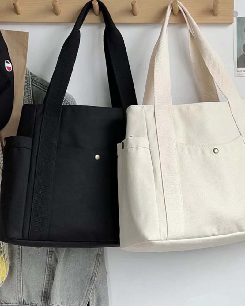 Duża torba płócienna z podwójnymi uchwytami