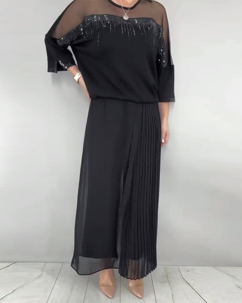 Bluzka z gazy rozcięta luźno