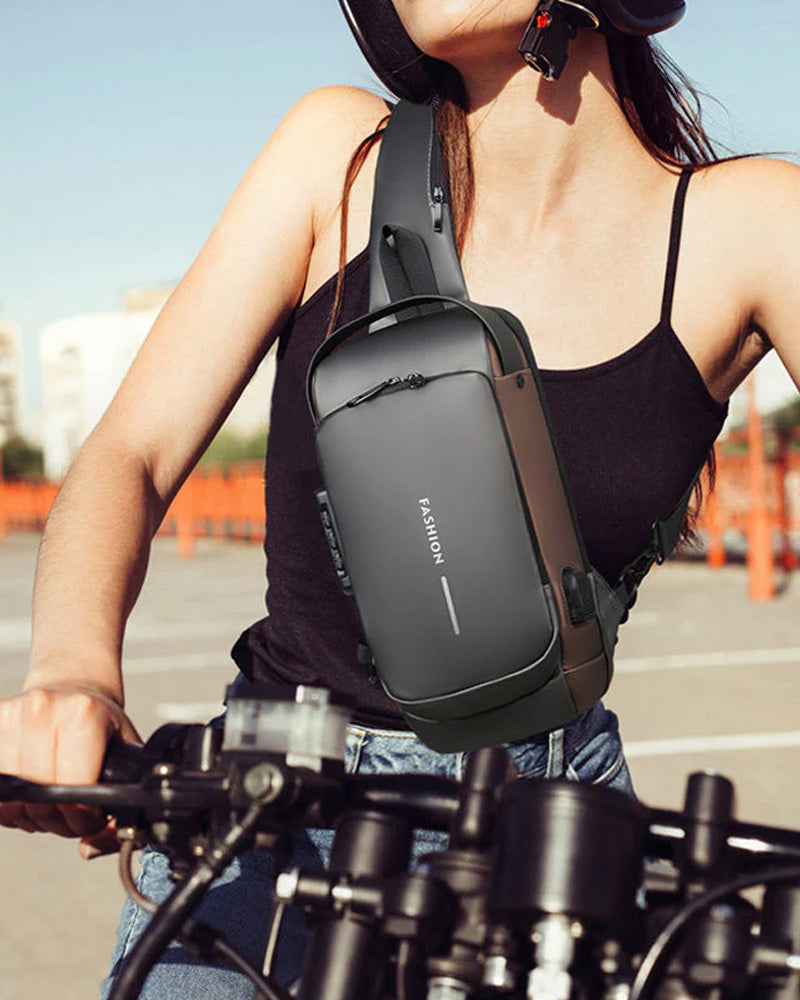 Hasło do torby piersiowej zabezpieczającej przed kradzieżą