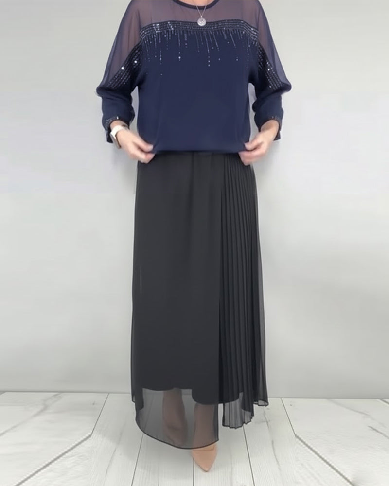 Bluzka z gazy rozcięta luźno