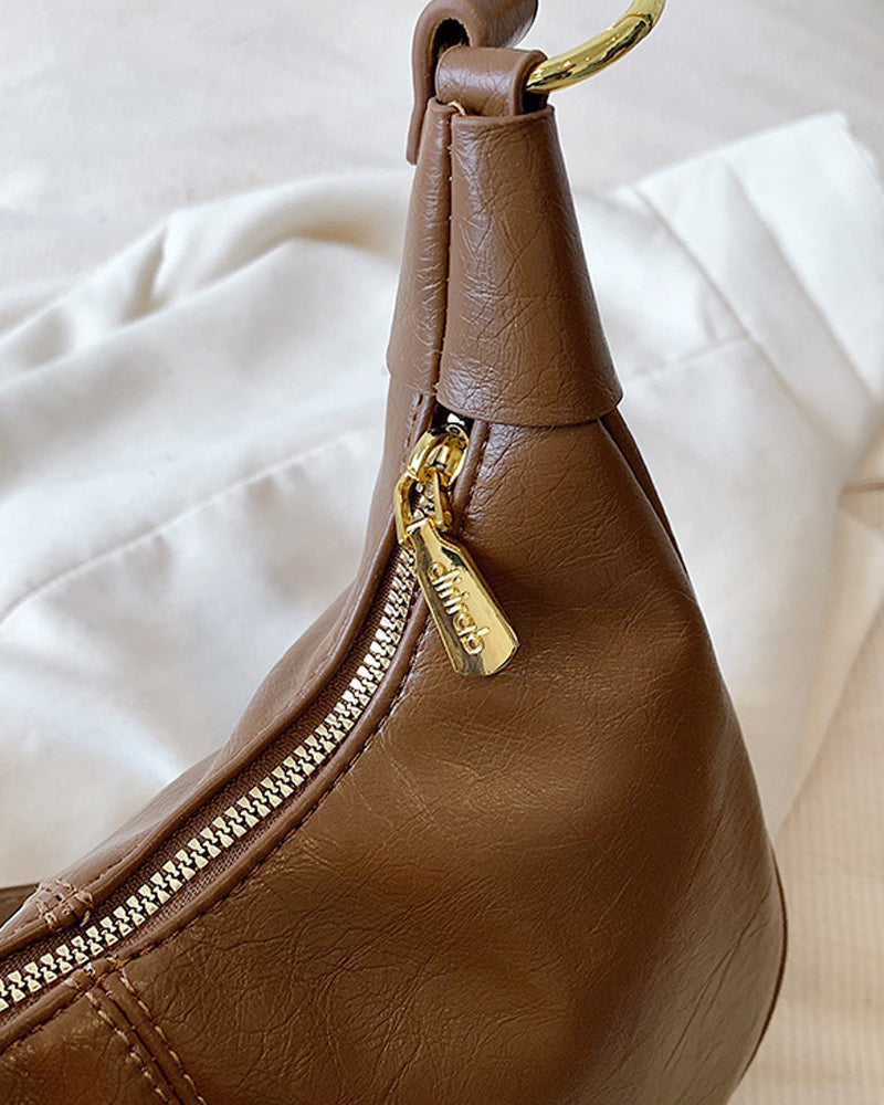 Torba ze skóry woskowanej pod pachami