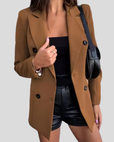 Stylowa marynarka z podwójnym rzędem guzików