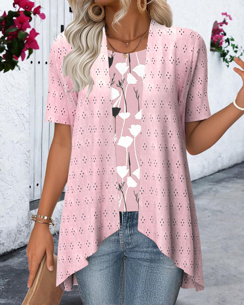 Bluzka dwuczęściowa z nadrukiem