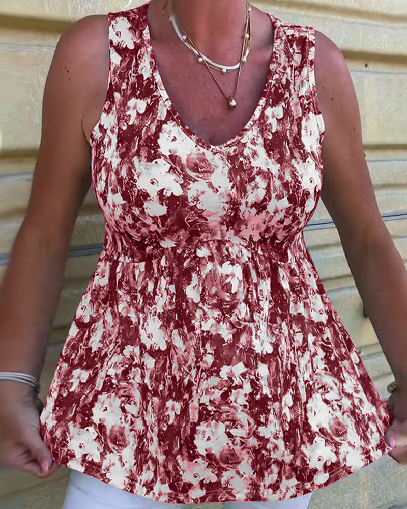 Seksowny, bezrękawnik z nadrukiem