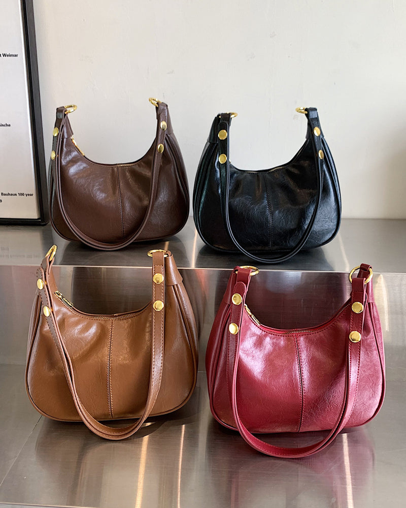 Torba ze skóry woskowanej pod pachami