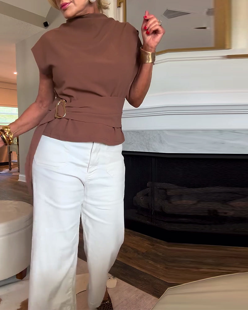 Dopasowana prosta bluzka