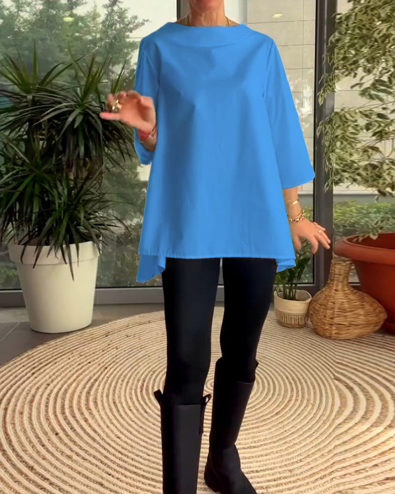 Jednokolorowe bluzki i odzież dojazdowa