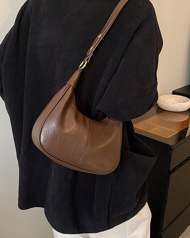 Torba ze skóry woskowanej pod pachami