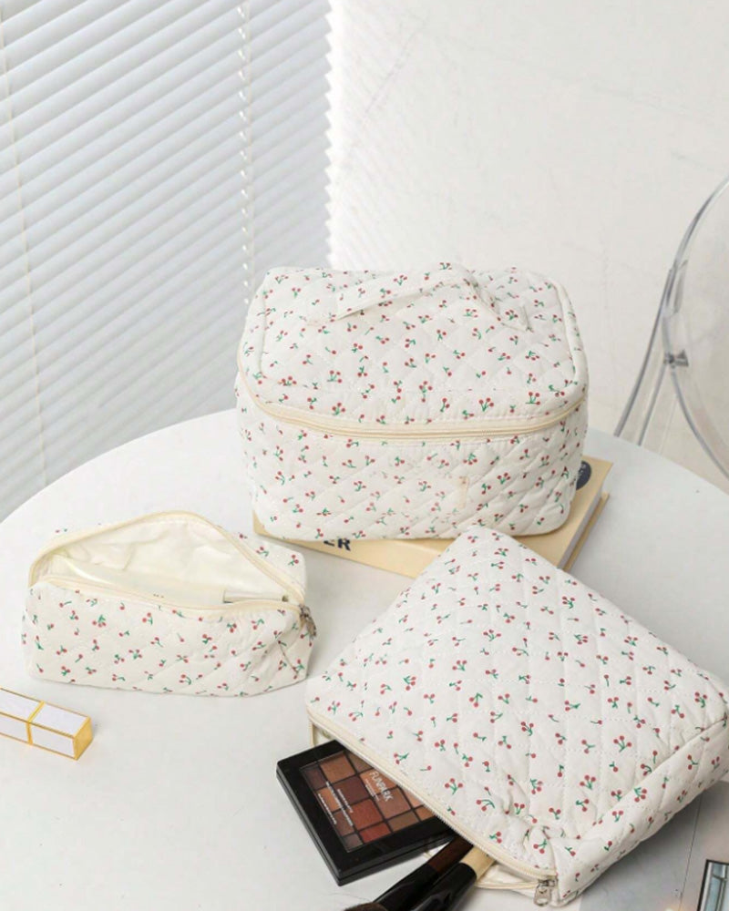 Tredelt cosmetic veskesett