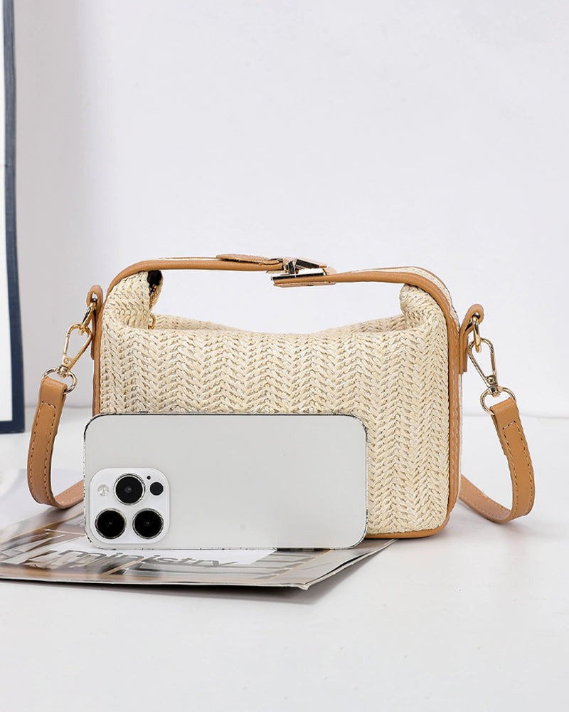 Torba na lunch ze słomy