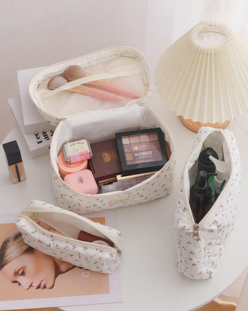 Tredelt cosmetic veskesett