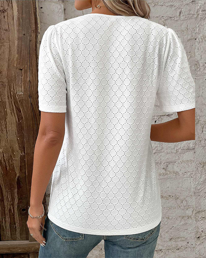 Bluzka z prostymi rękawami