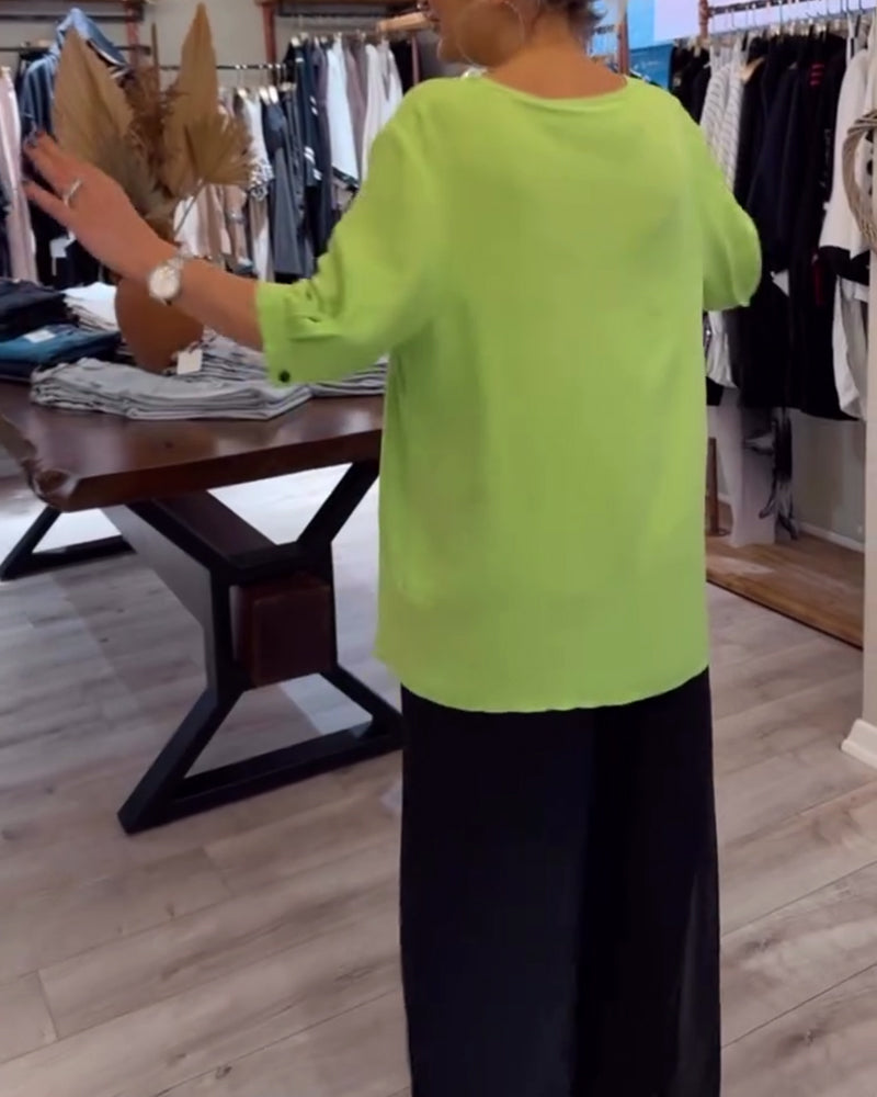 Koszulka z nadrukiem kwiatowym, krótkie rękawy, swobodna