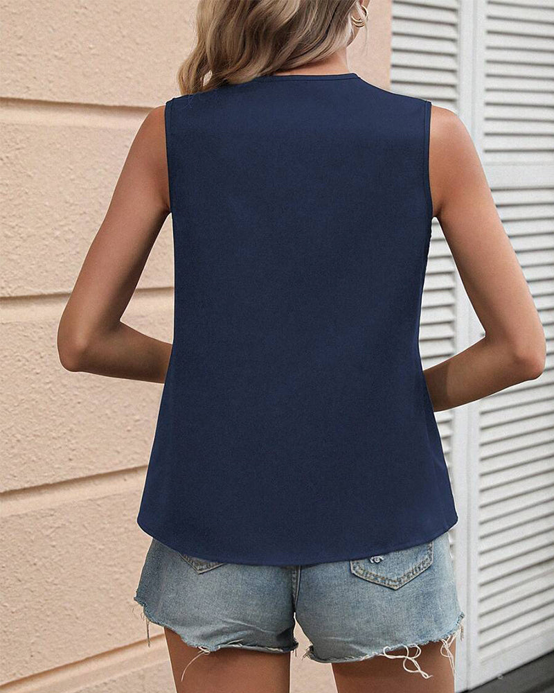 Bezrękawnik bez rękawów, nieregularny kontrastowy kolor