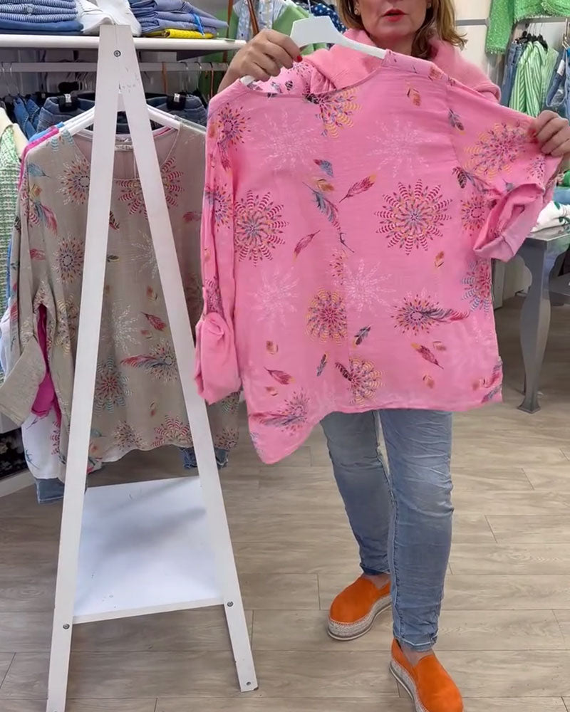 Koszulka z długim rękawem z nadrukiem