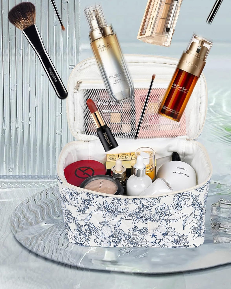 Tredelt cosmetic veskesett