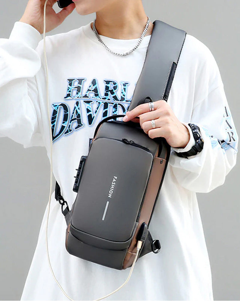 Hasło do torby piersiowej zabezpieczającej przed kradzieżą