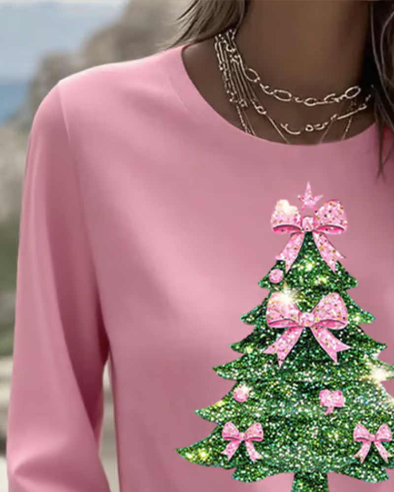 Bluzka świąteczna z rękawami 3/4