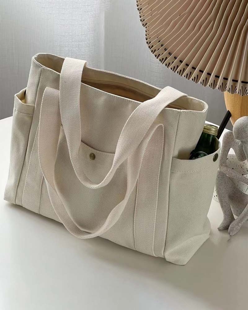 Duża torba płócienna z podwójnymi uchwytami