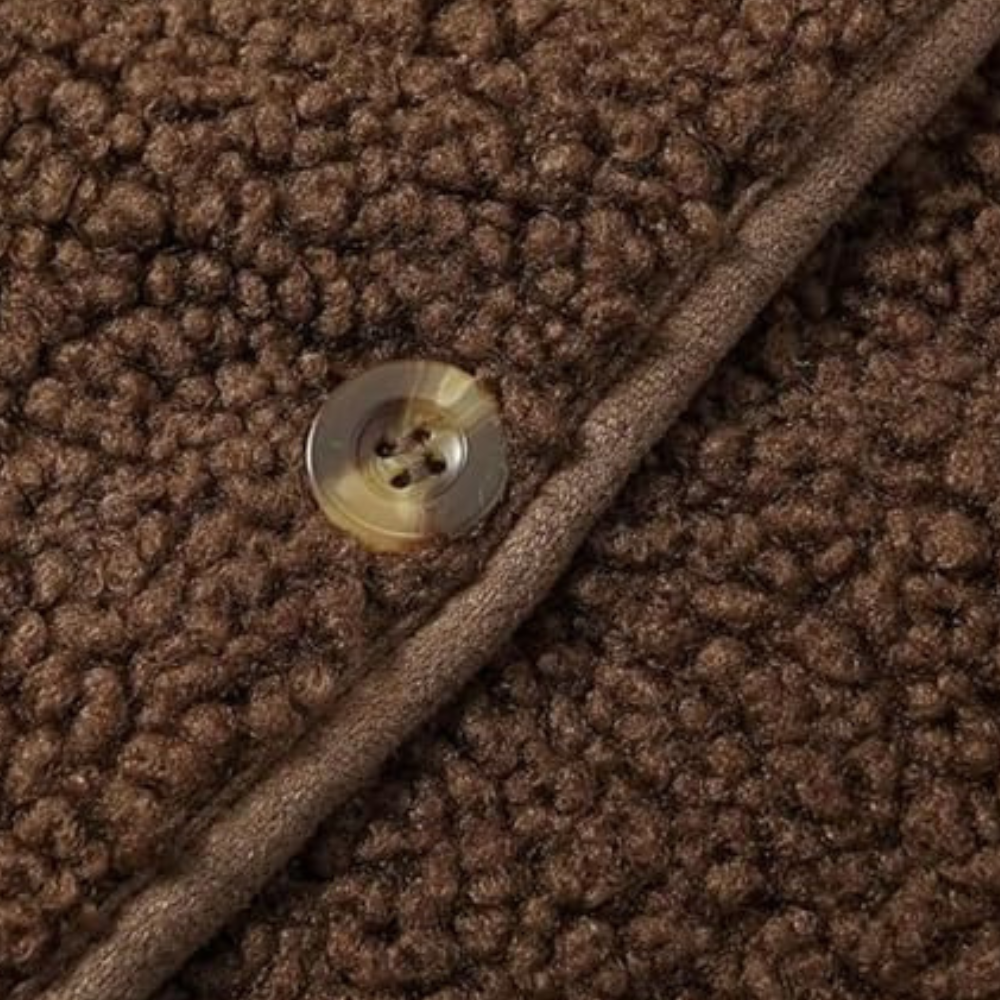 Kamizelka Sherpa - modna kamizelka zapinana na guziki dla kobiet