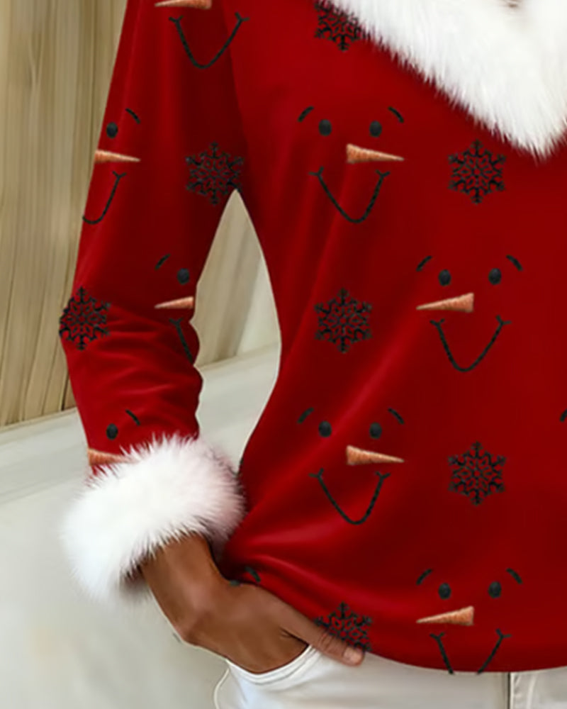 Najmodniejszy kołnierz z futra z nadrukiem