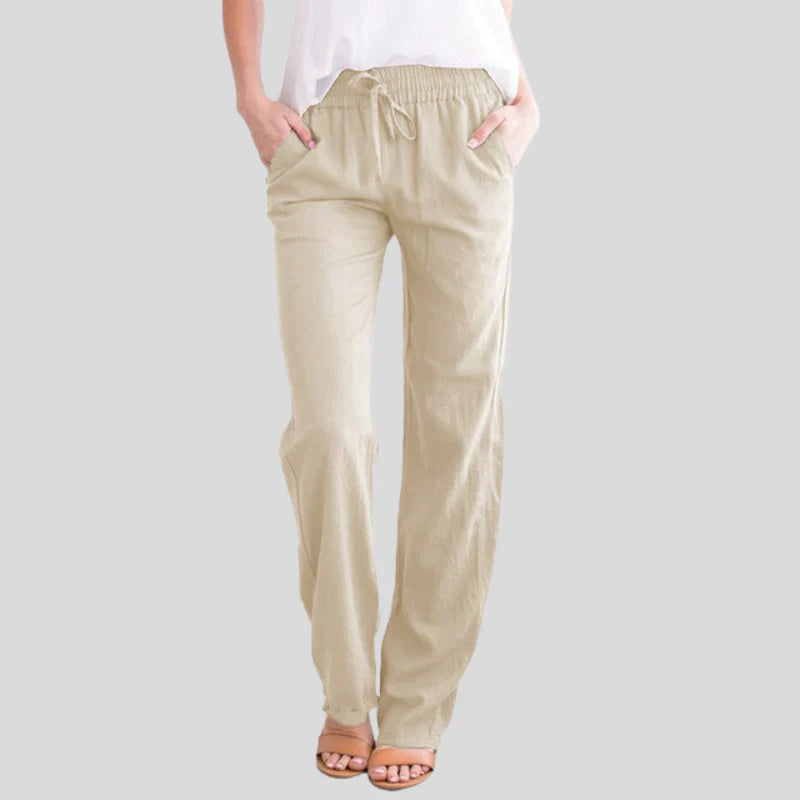 Spodnie damskie z gumką w pasie – stylowe spodnie casualowe na co dzień