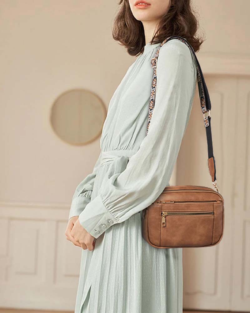 Wielofunkcyjna torba na ramię z zamkiem błyskawicznym