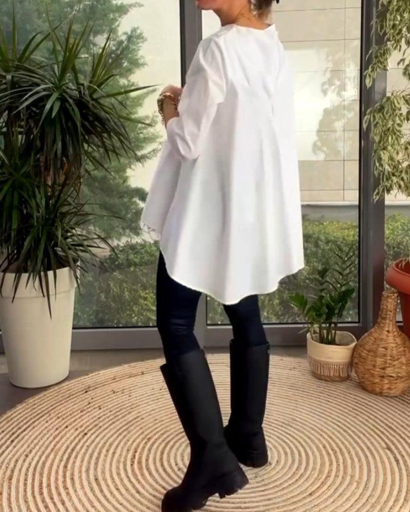 Jednokolorowe bluzki i odzież dojazdowa