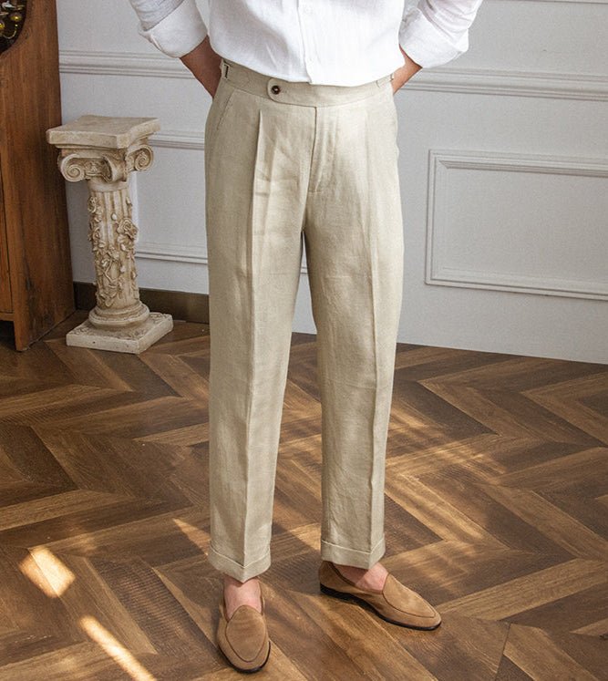 Spodnie lniane Celio