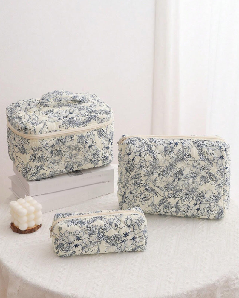 Tredelt cosmetic veskesett