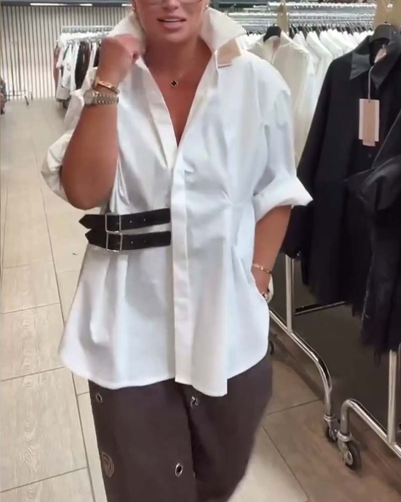 Projekt klamry do paska koszuli Laver