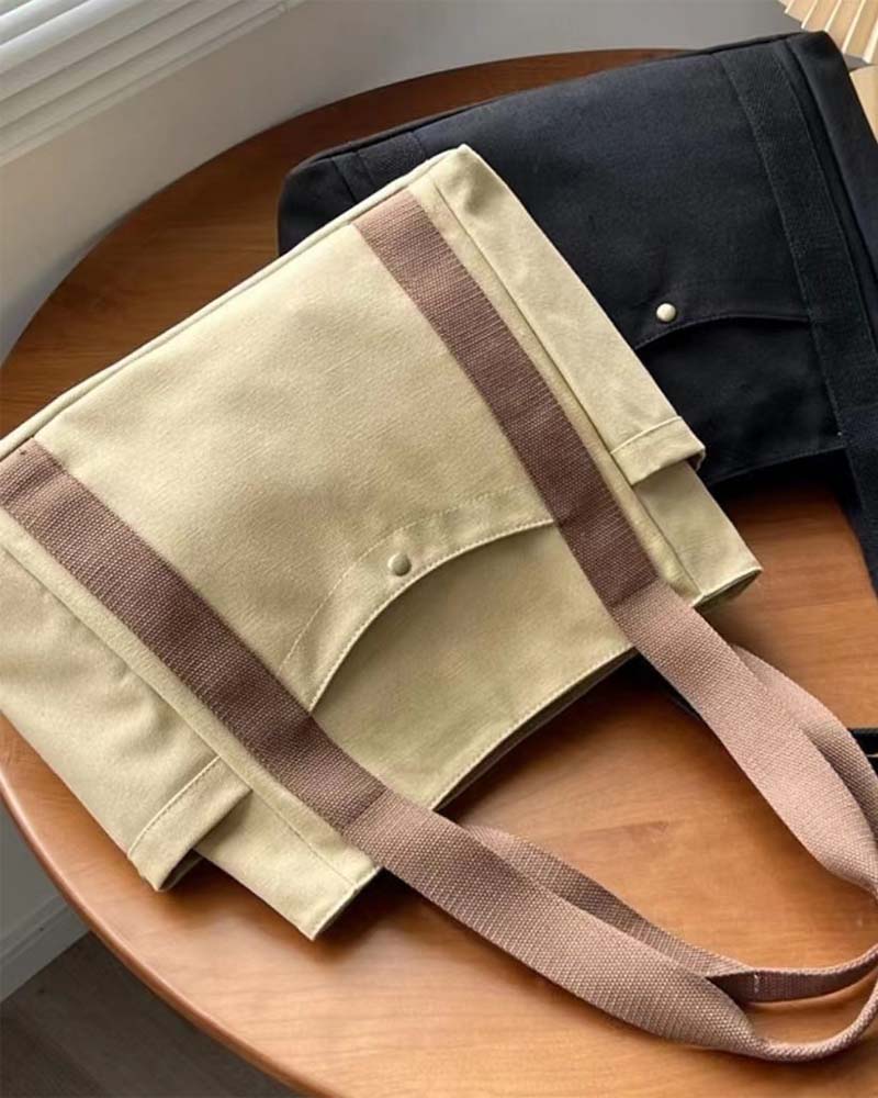 Duża torba płócienna z podwójnymi uchwytami