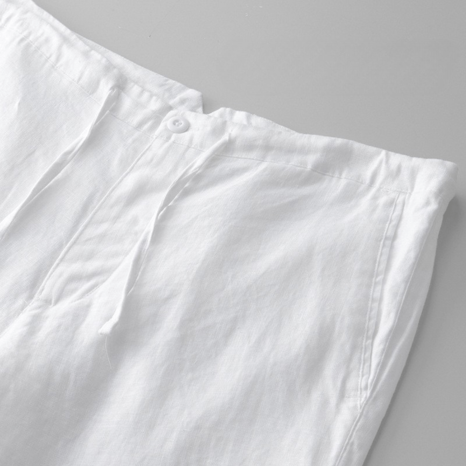 Sunseeker - lniane szorty ze ściągaczem