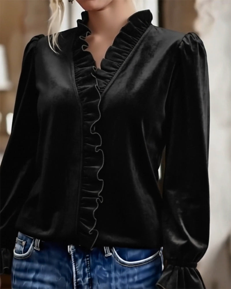 Elegancki, marszczony aksamit