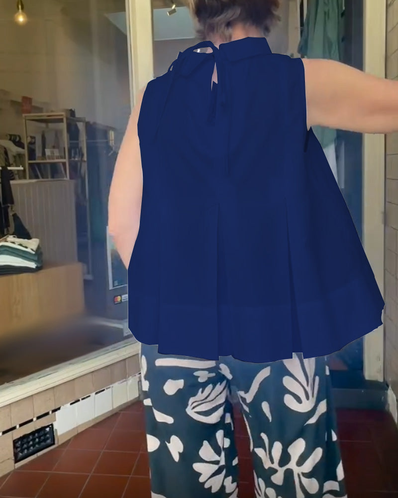 Bluzka bez rękawów prosta prosta