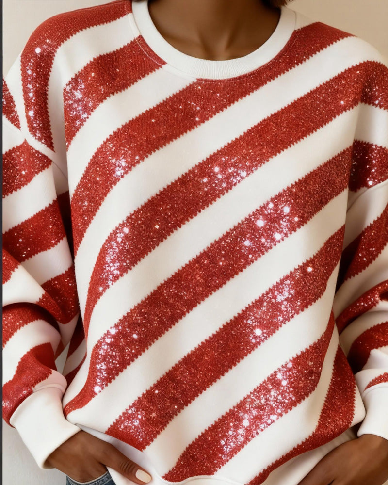 Bluza z dekoltem łódkowym i okrągłym