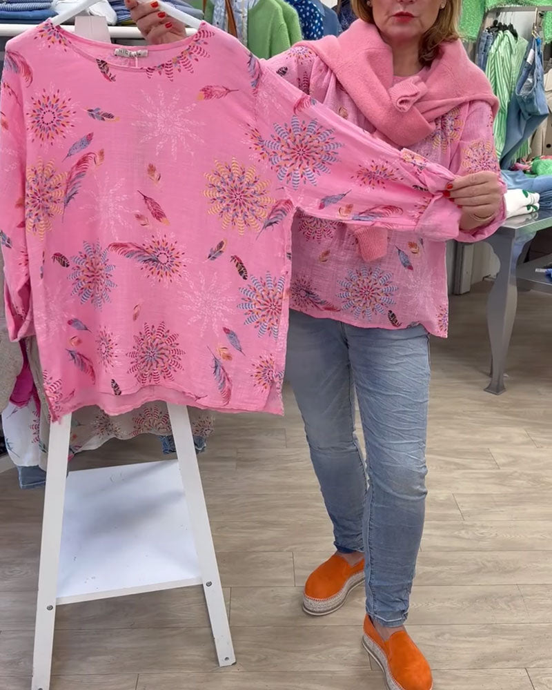 Koszulka z długim rękawem z nadrukiem