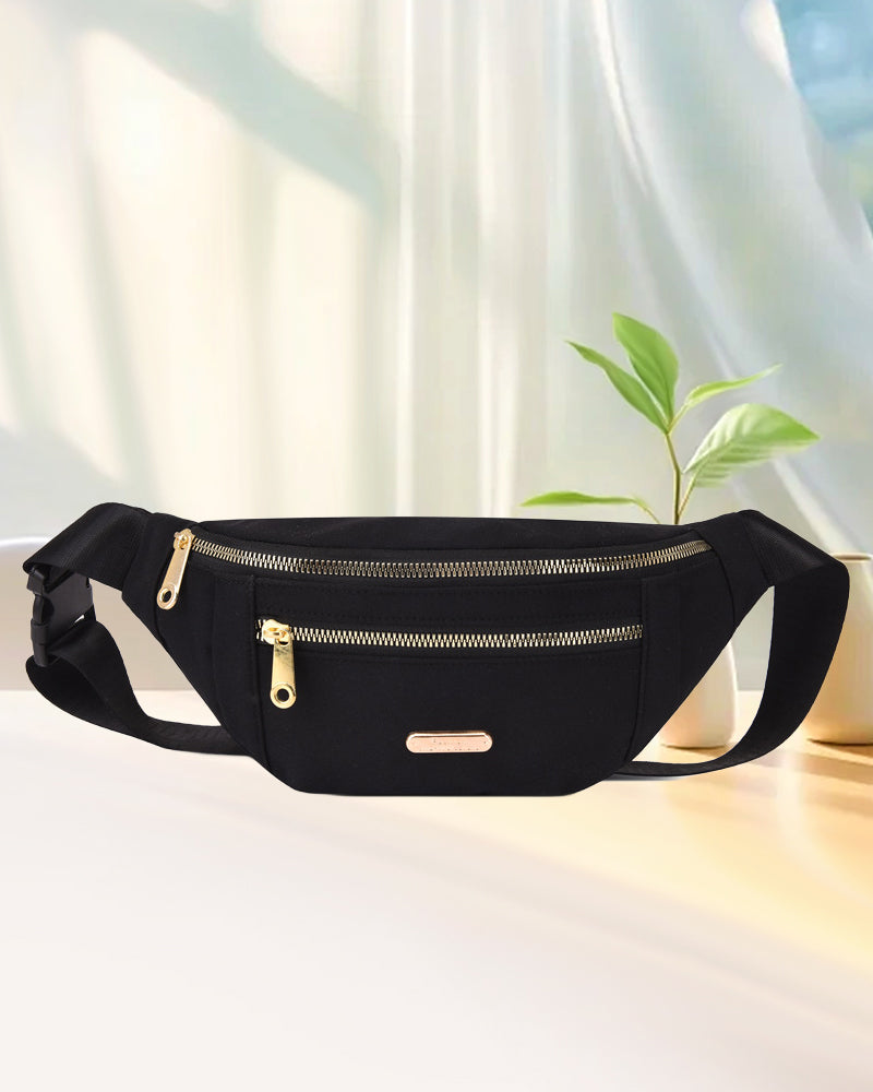 Prosta, jednokolorowa torba na ramię z przodu