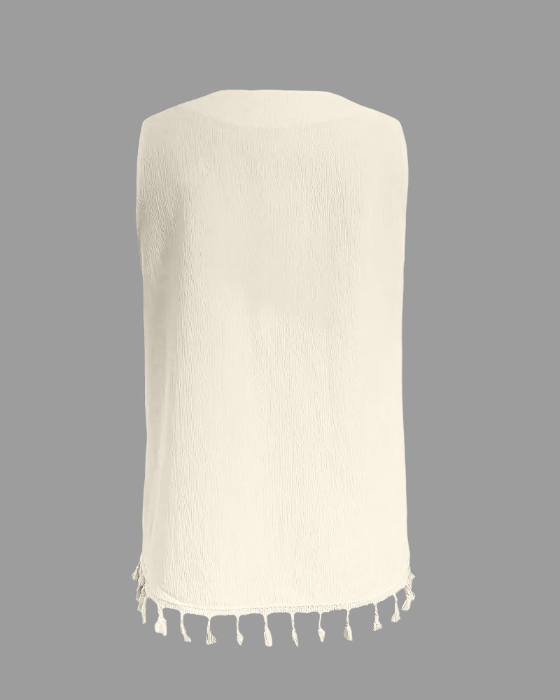 Czeski top bez rękawów